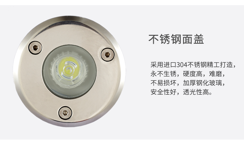 戶外防水led地埋燈 大功率LED埋地?zé)?草地?zé)?景觀燈 彩色投射燈1W(圖15)